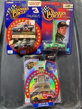 Set of 3, 1:64 scale NASCARs